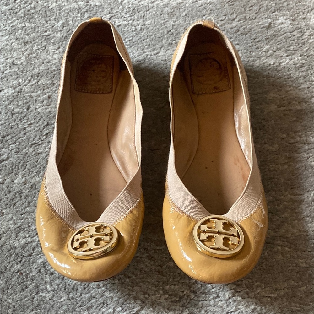 Tory Burch Tan Ballet Flats